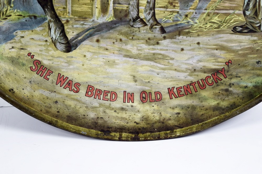 A Rare 1929 "Green River Whiskey" Advertising Sign