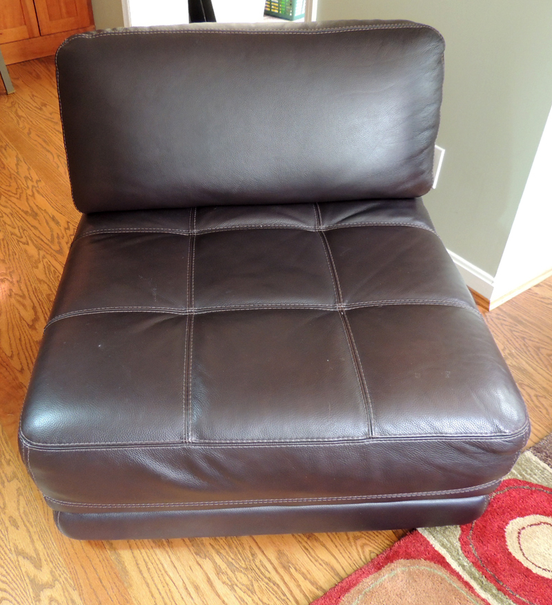 Chateau d'Ax Leather Sectional Sofa