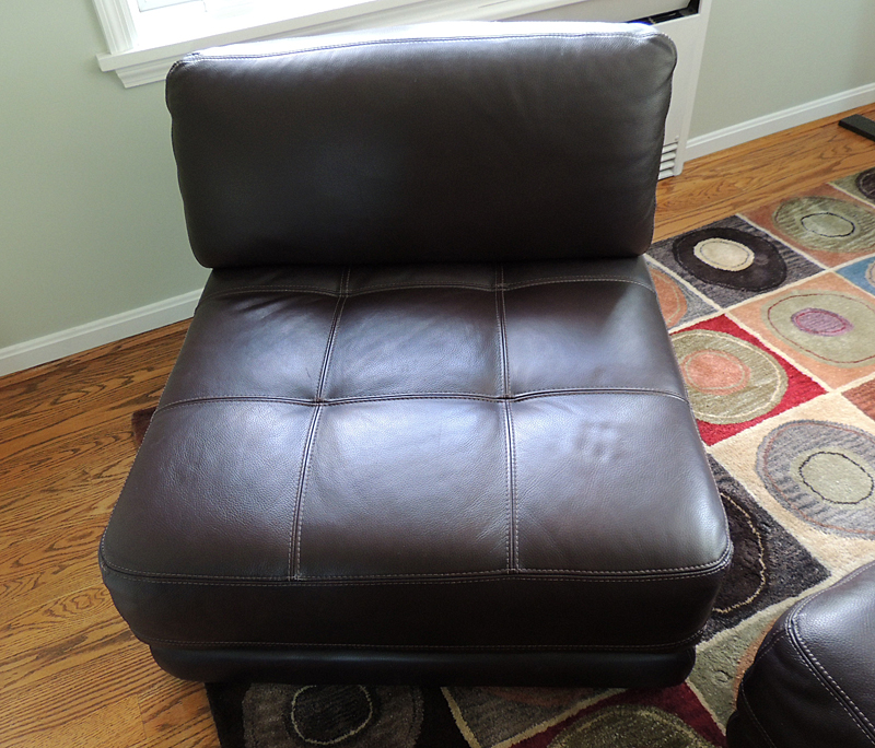 Chateau d'Ax Leather Sectional Sofa