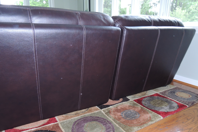 Chateau d'Ax Leather Sectional Sofa