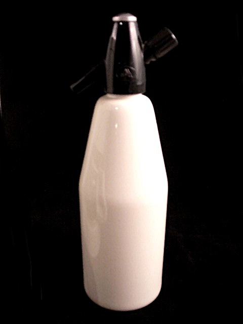 Krups Double Pot Coffee Maker in White and a Seltzer Bottle