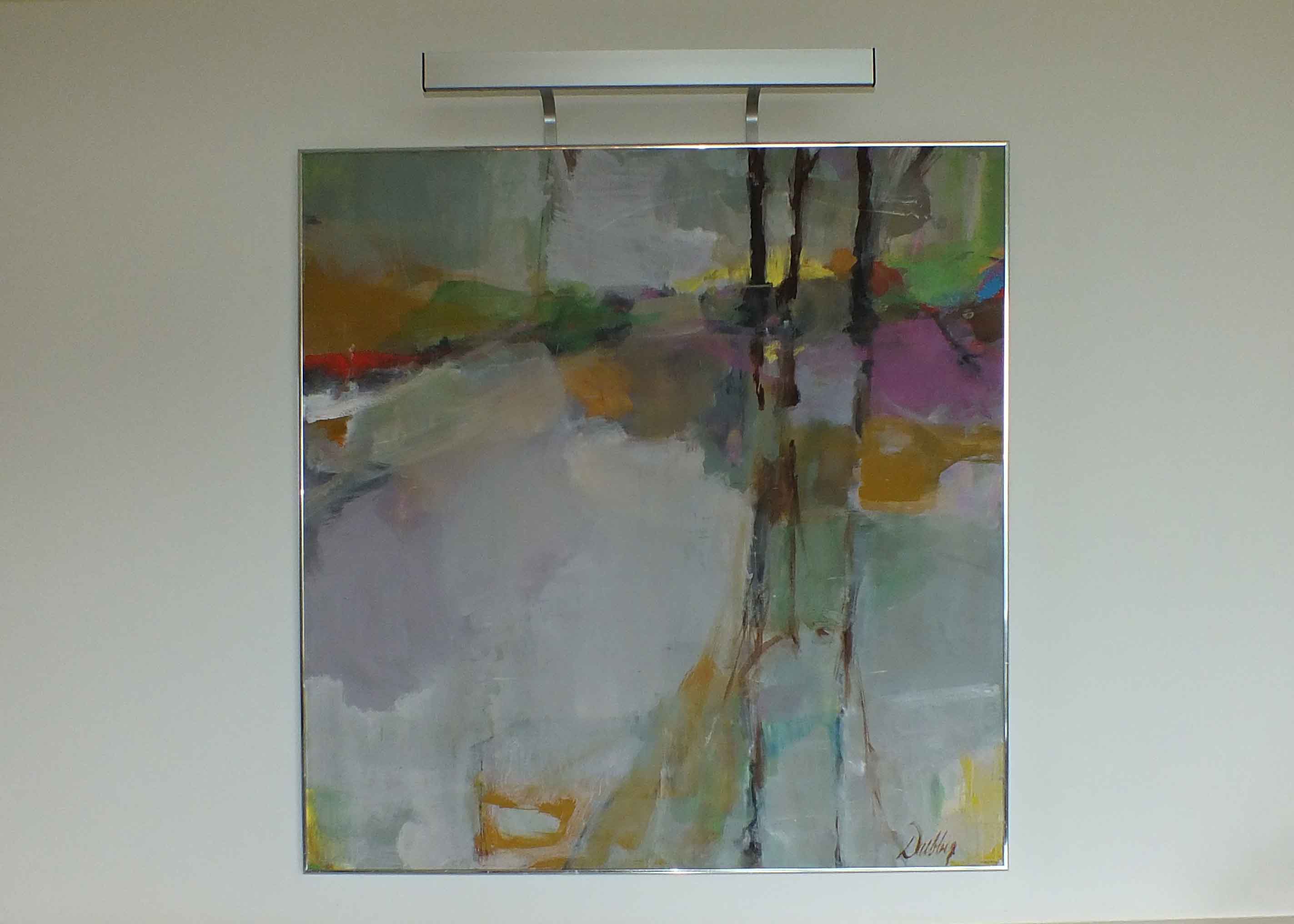 William Duebber Original Acrylic Painting, "Reflections"