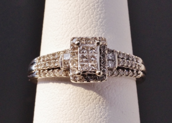 Diamond and White Gold Ring