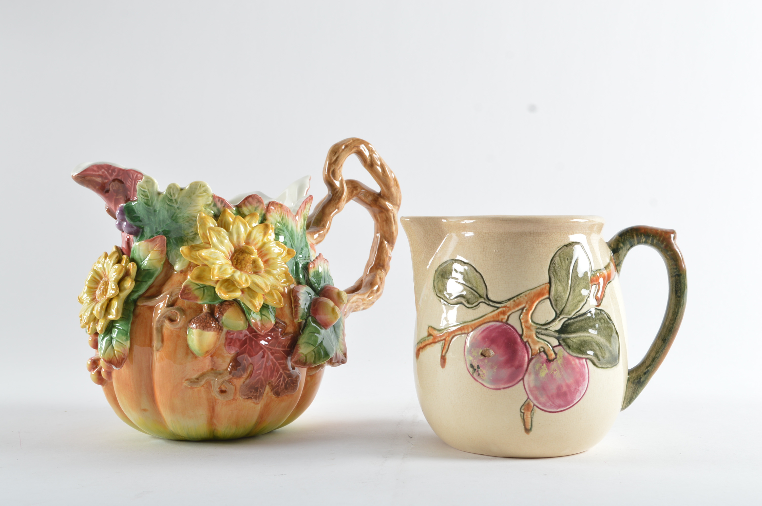 Vintage Fitz and Floyd and Weller Pottery Pitchers 