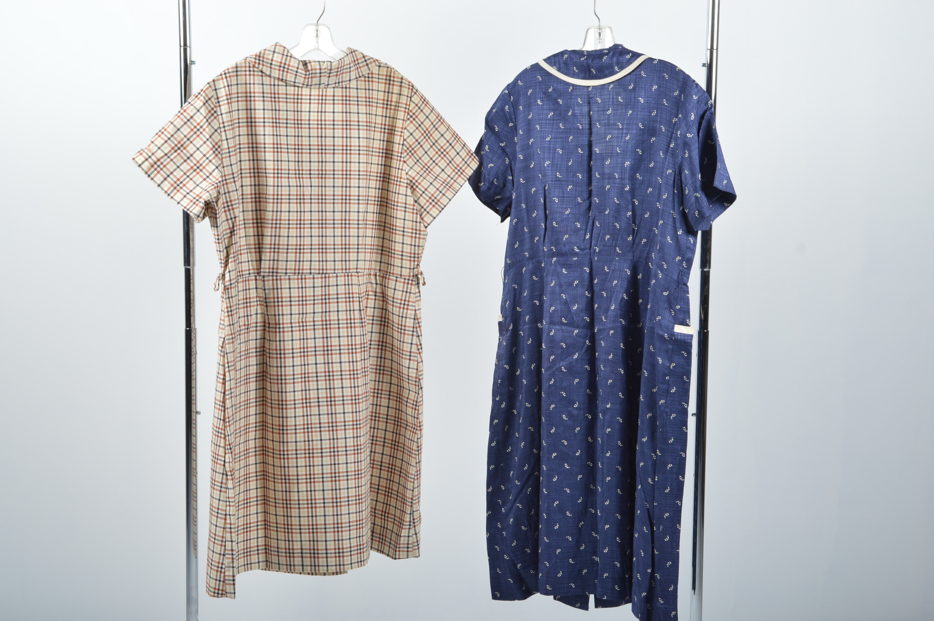 Two Women's Vintage Day Dresses 