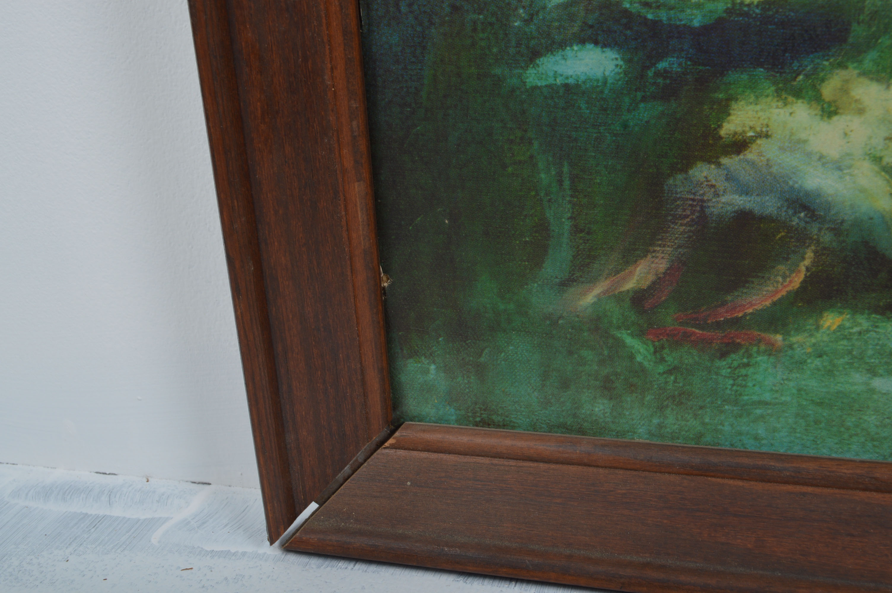 Lumen "Winter White Stallion in the Moonlight" Framed Print