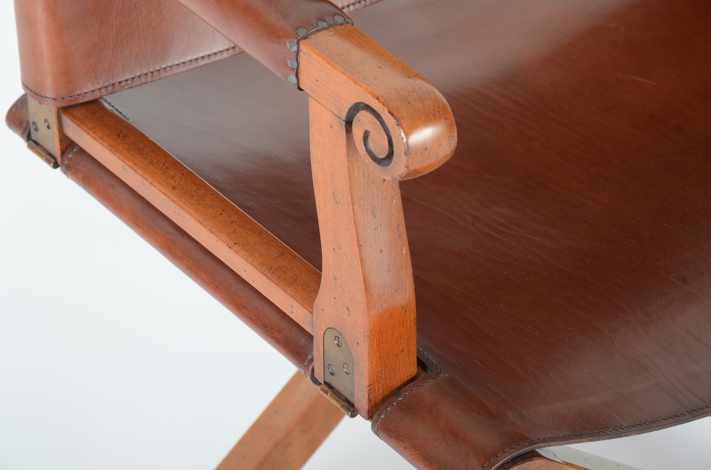 Leather Replica Napoleon Military Chair