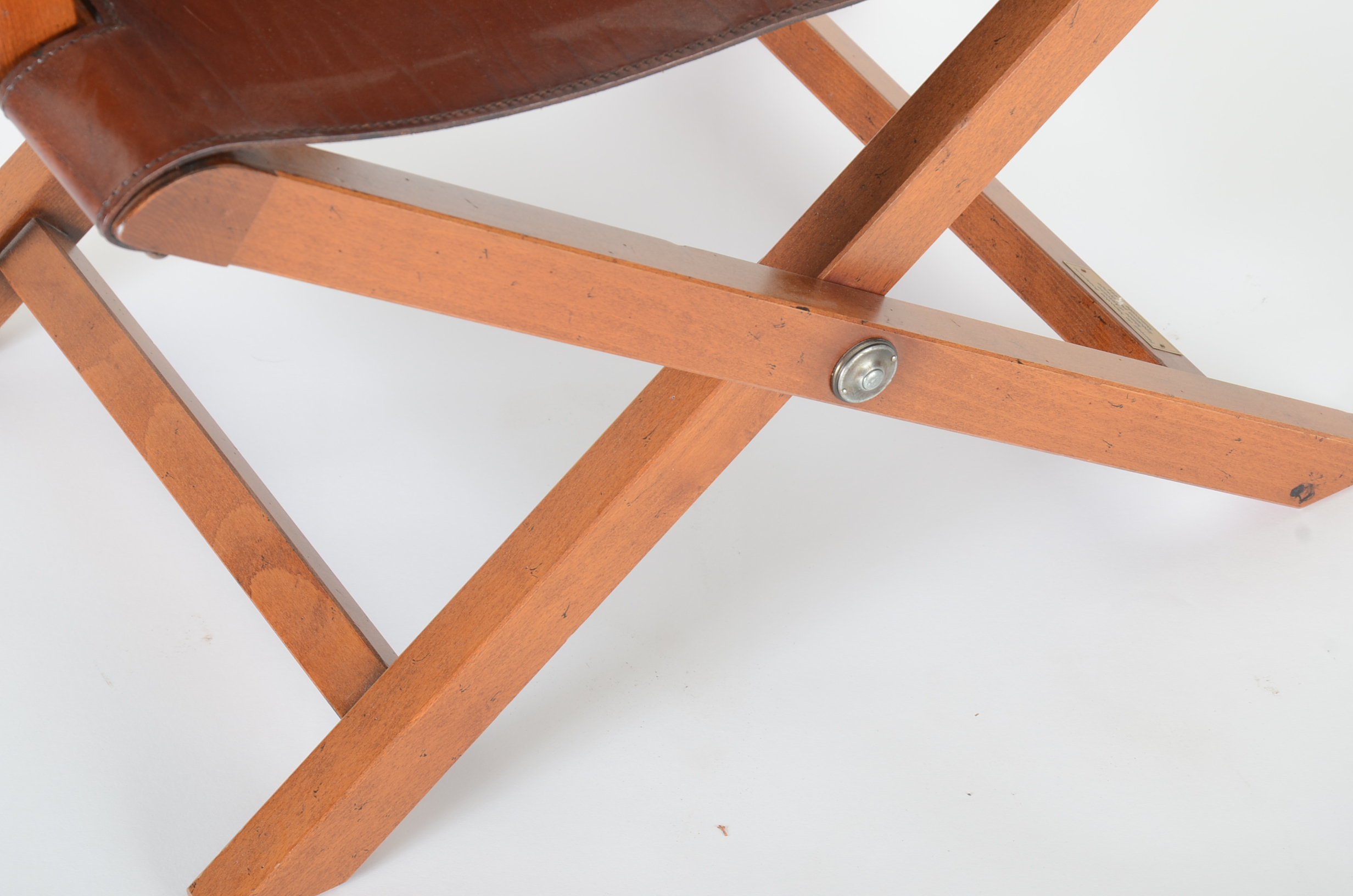 Leather Replica Napoleon Military Chair