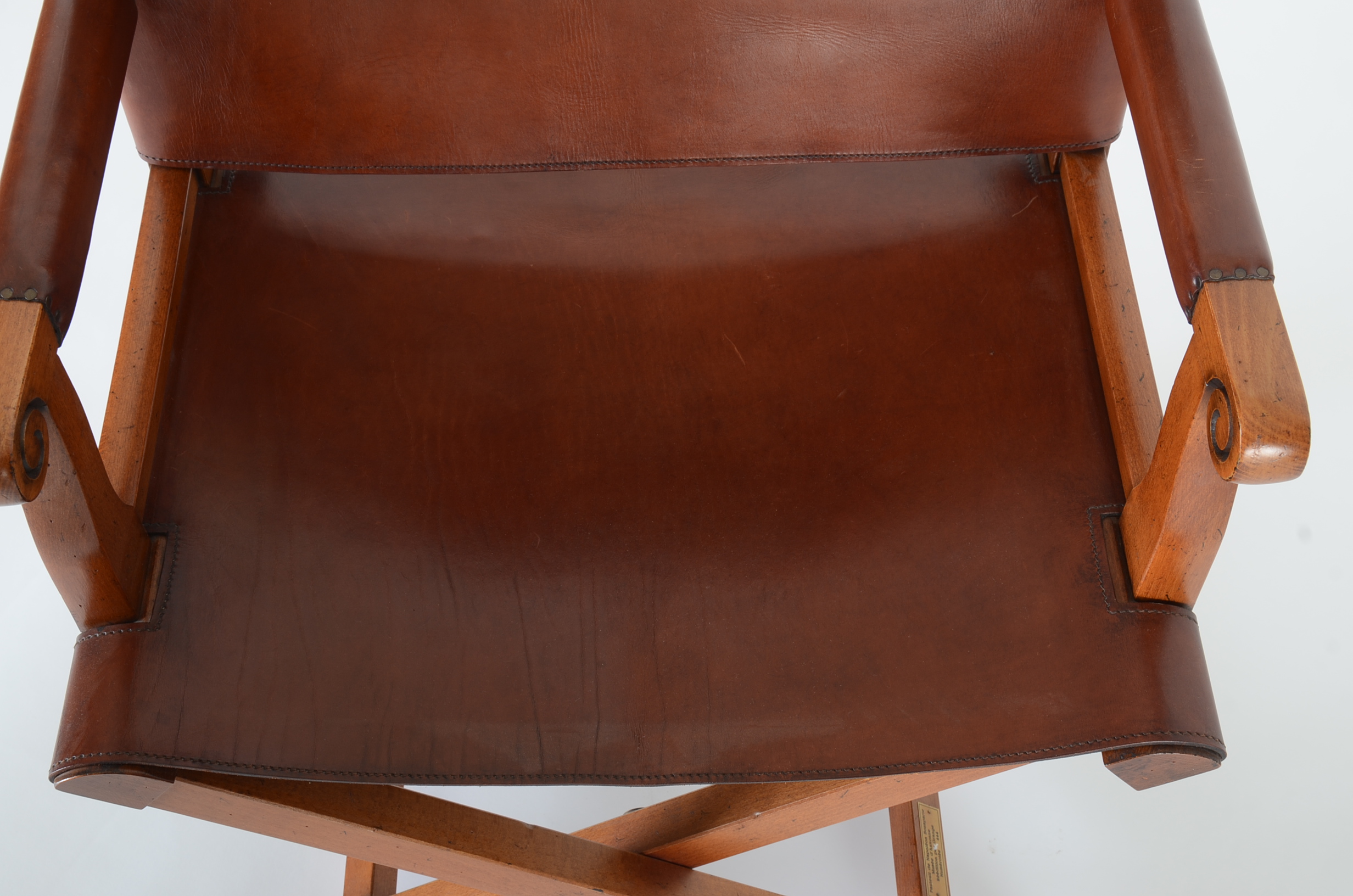 Leather Replica Napoleon Military Chair