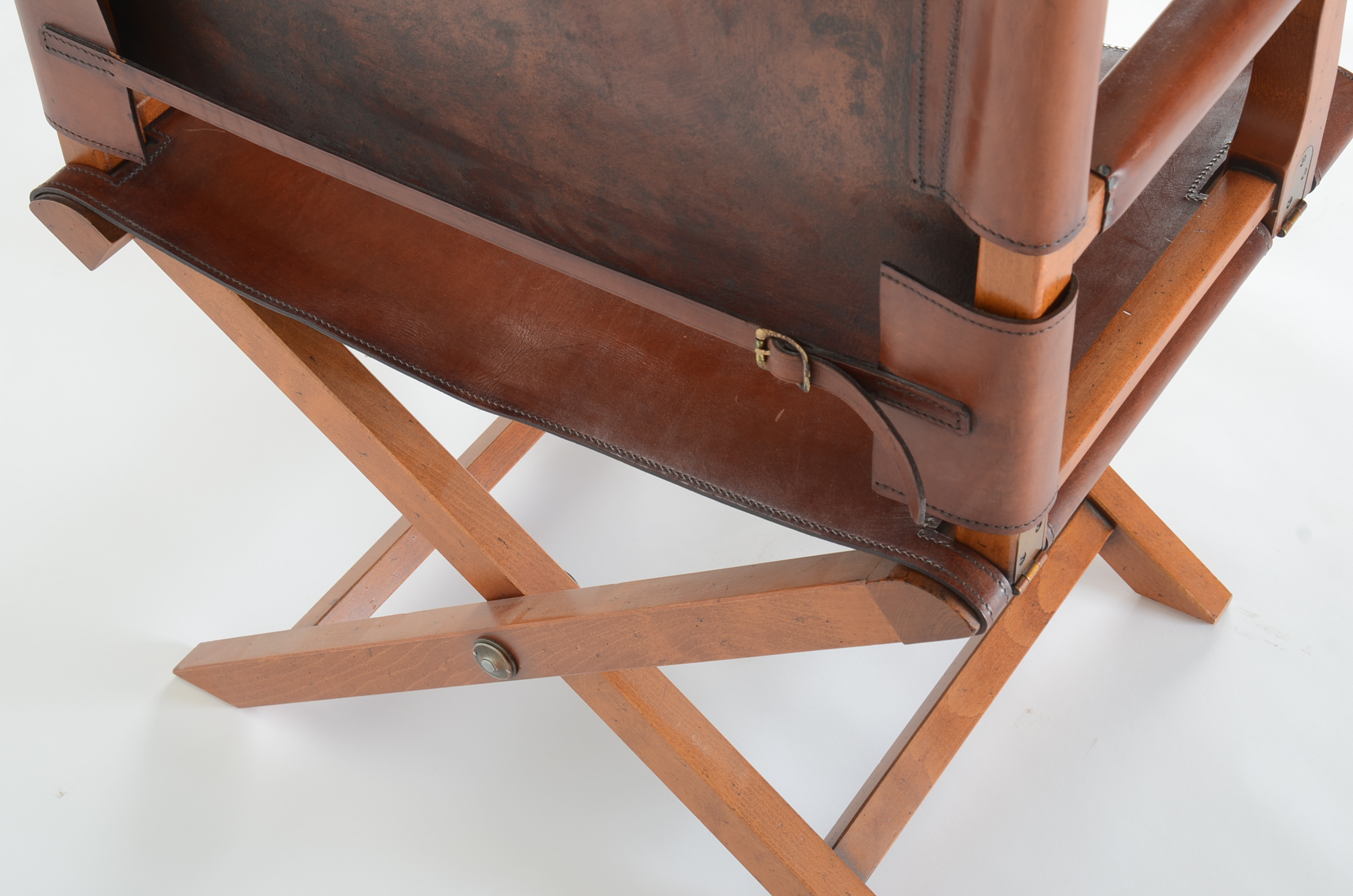 Leather Replica Napoleon Military Chair