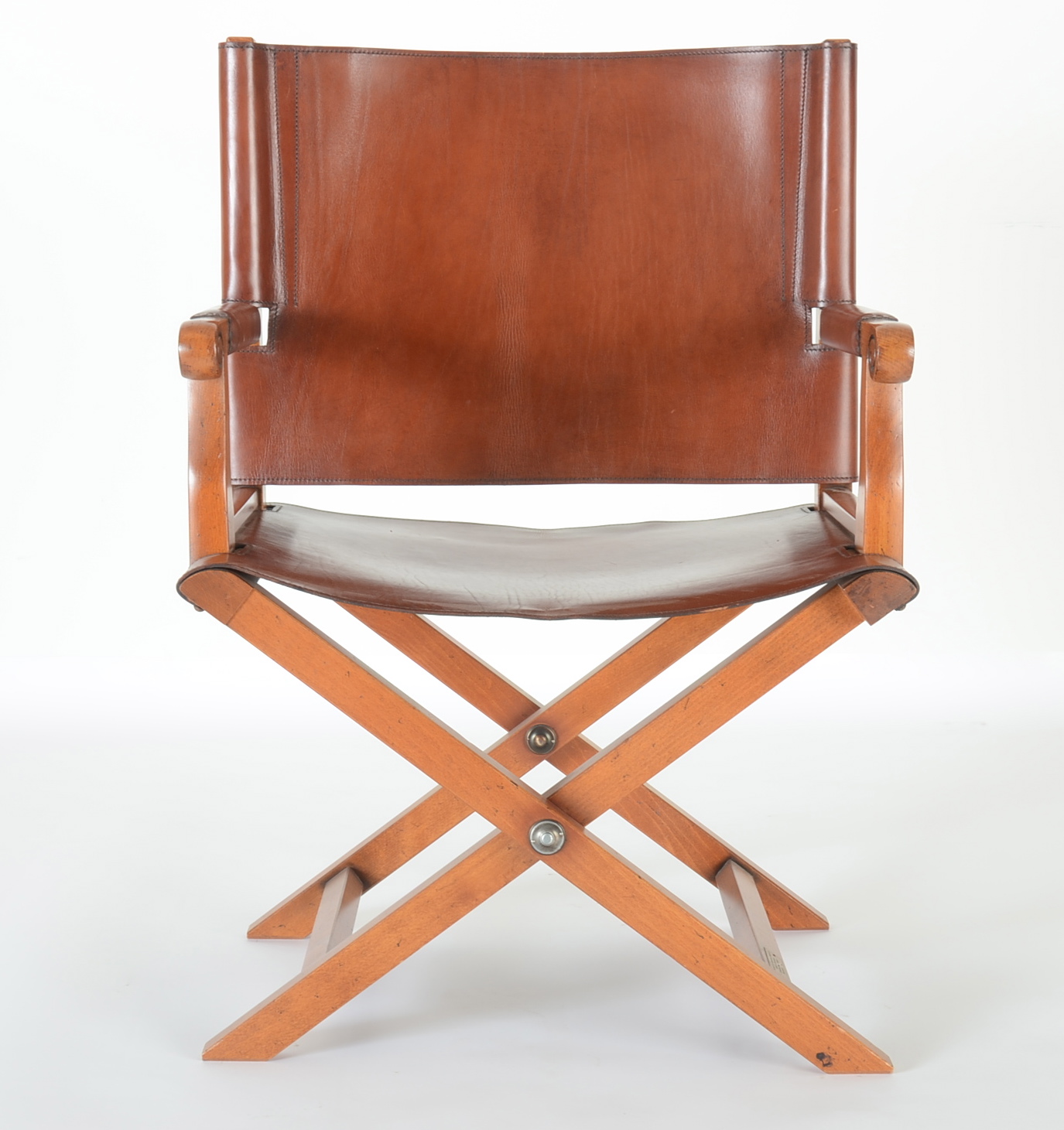 Leather Replica Napoleon Military Chair