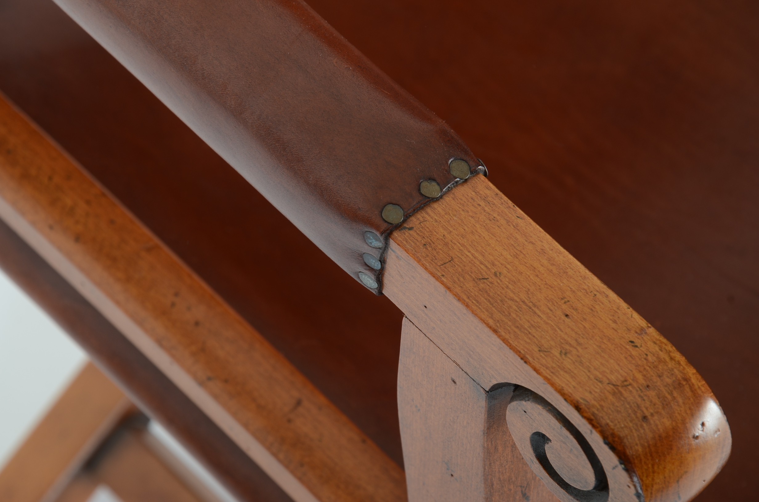 Leather Replica Napoleon Military Chair