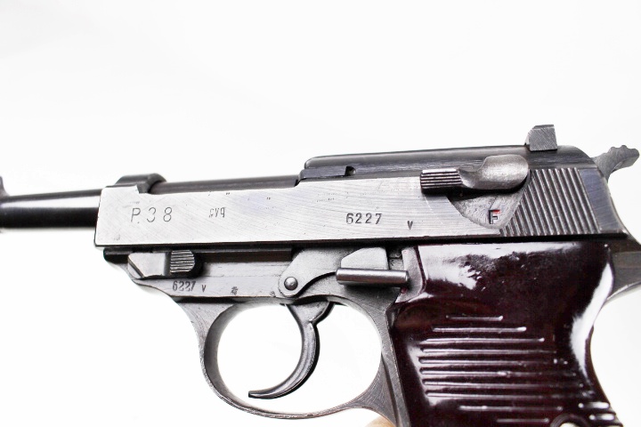 WWII German Officers P38 Spreewerke 9mm with Leather Holster