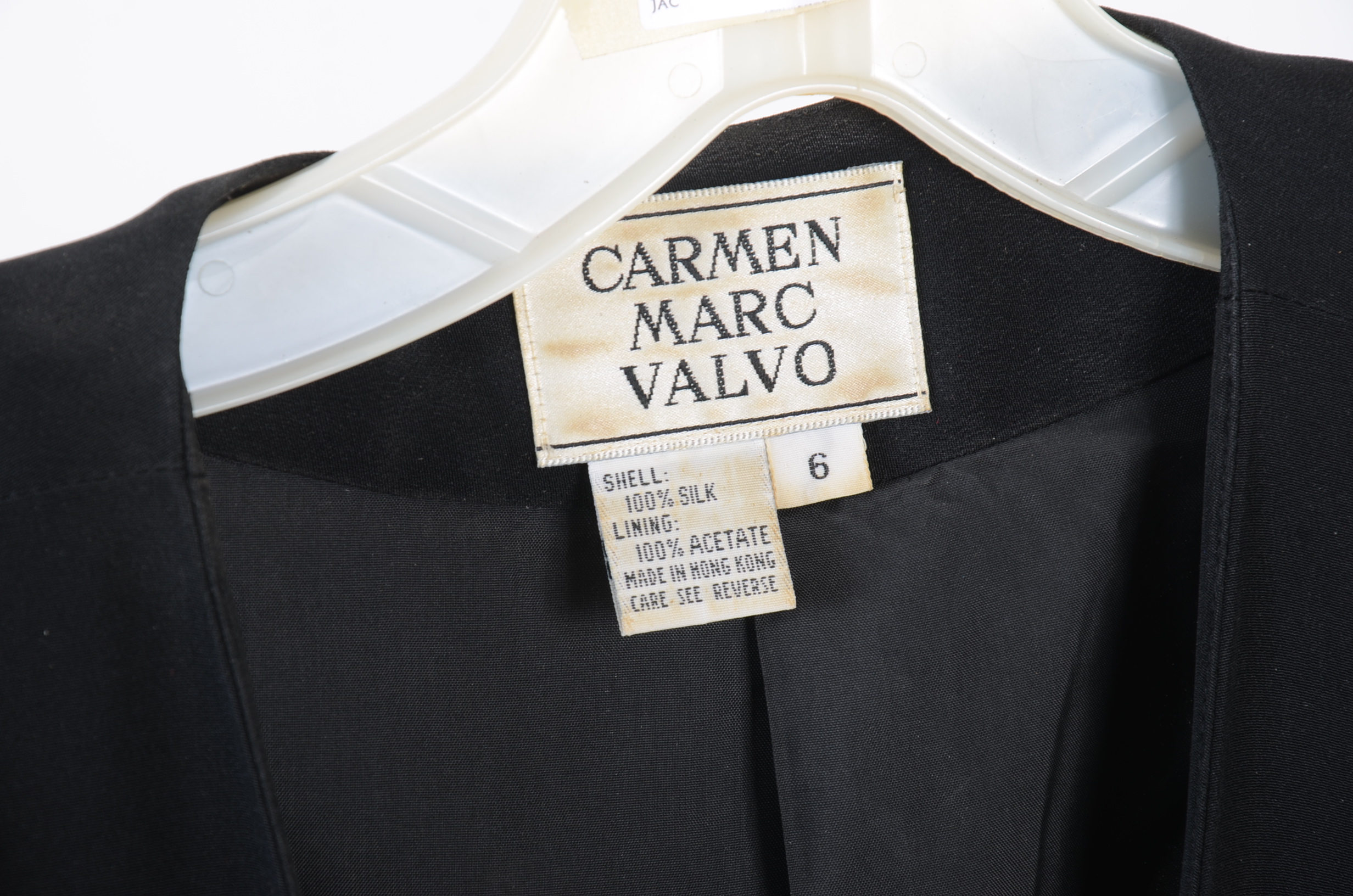 Carmen Marc Valvo Ladies Designer Sequin Skirt Suit