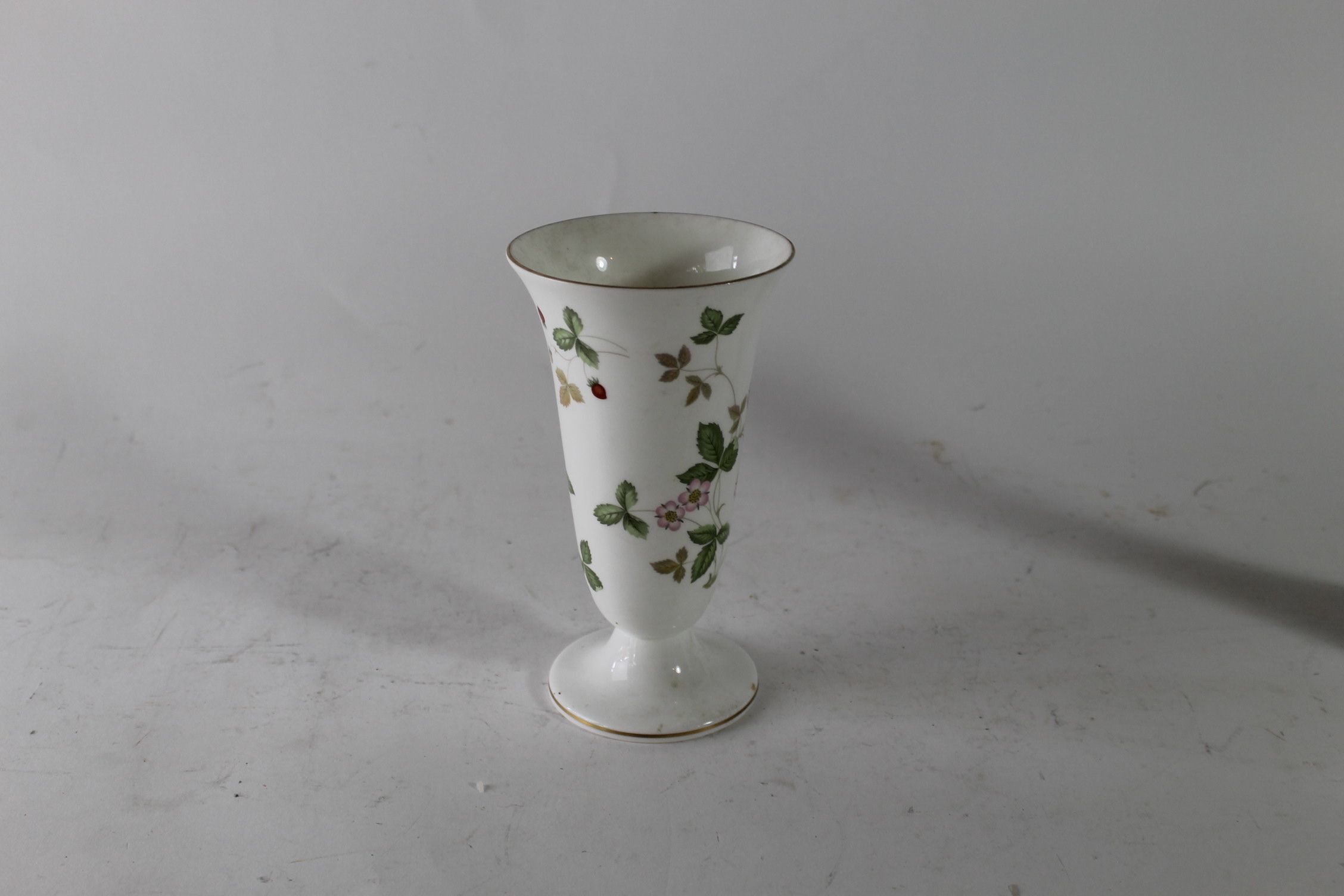 Wedgwood China and Milk Glass Flower Vases