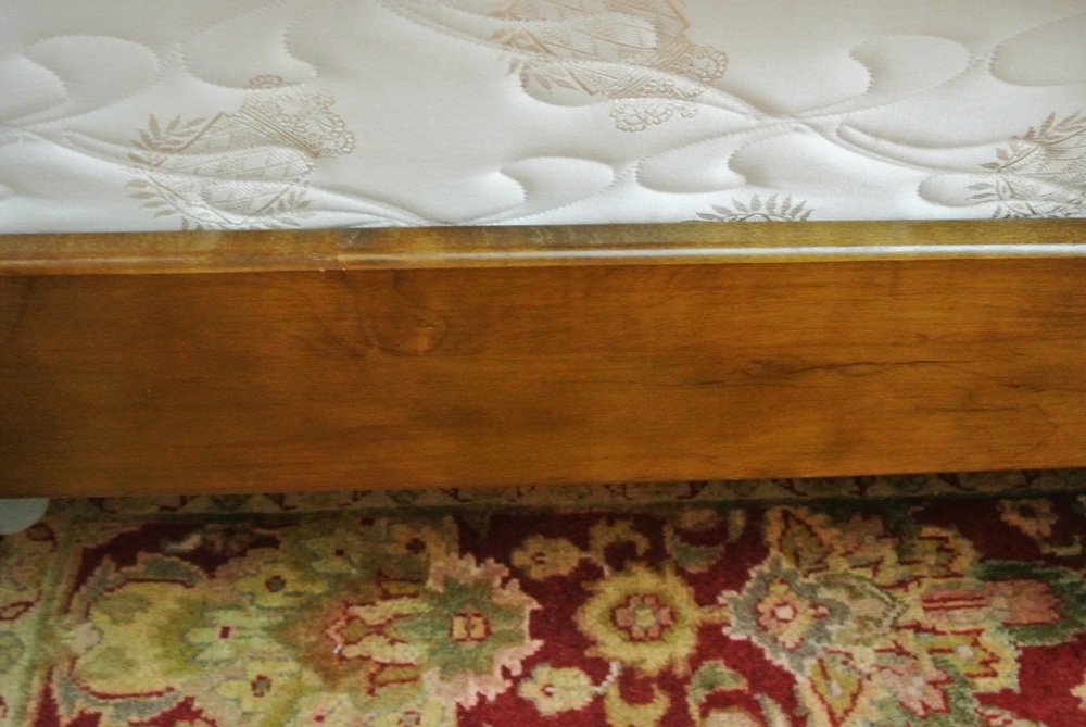 Stickley Solid Cherry Queen Size Canopy Bed with Bedding