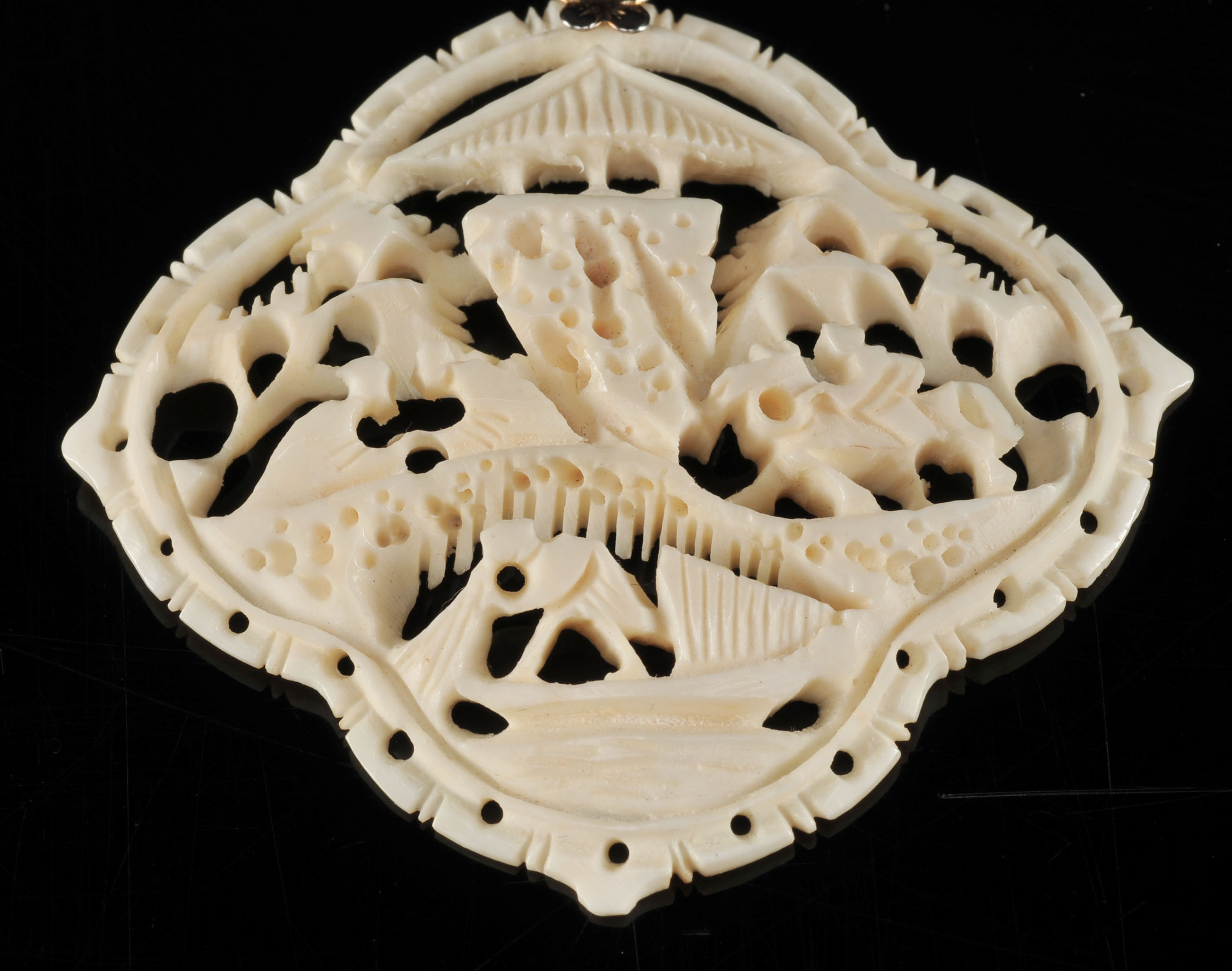 Vintage Hand Carved Ivory Jewelry