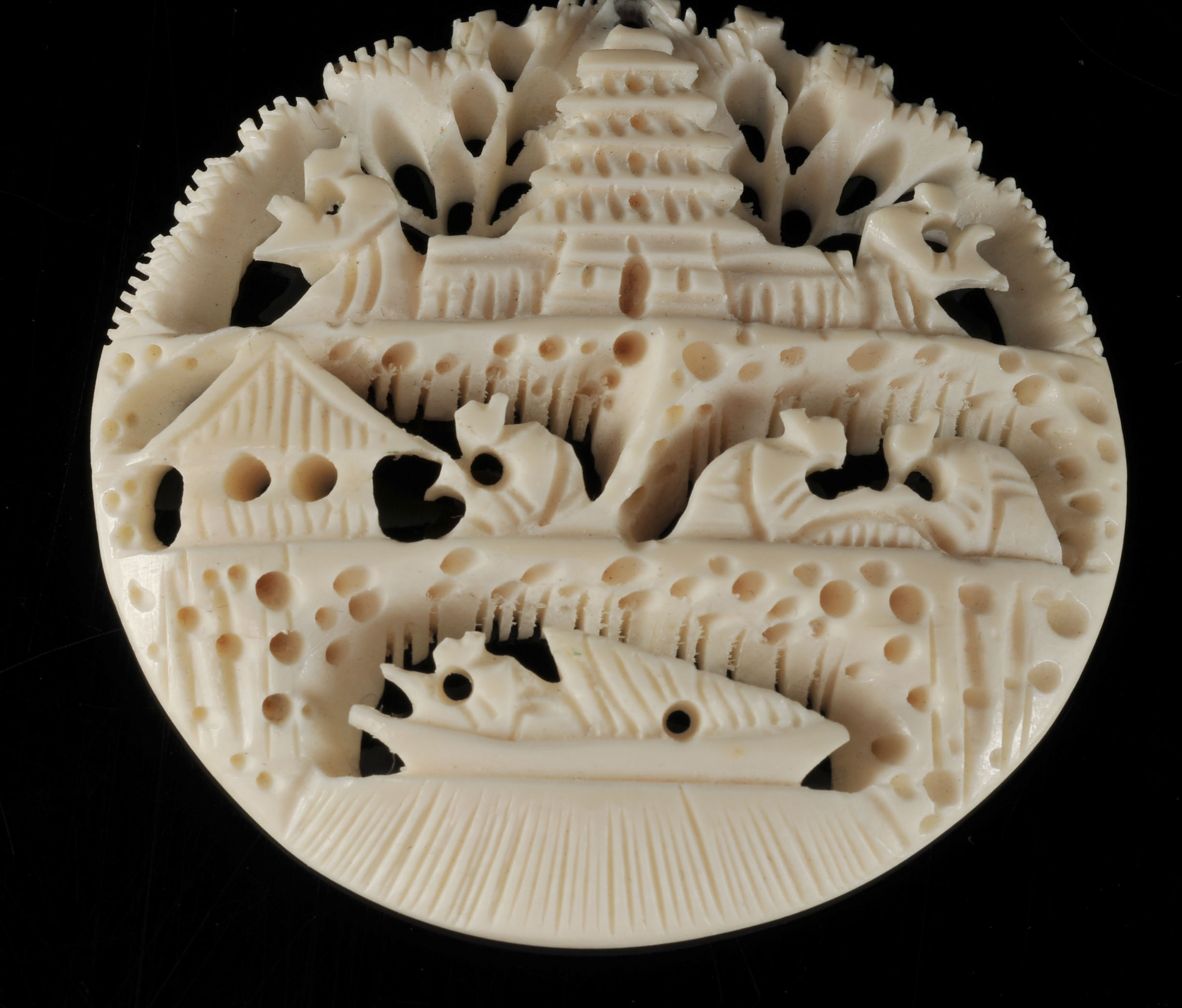 Vintage Hand Carved Ivory Jewelry