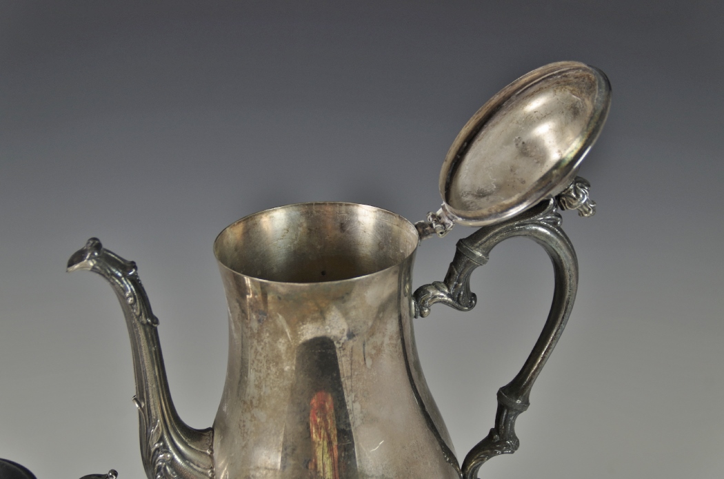 Vintage Silver-Plated Teapot, Sugar and Creamer