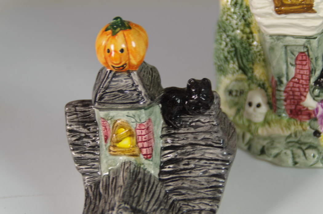 Fitz and Floyd 1993 Haunted House Pitcher