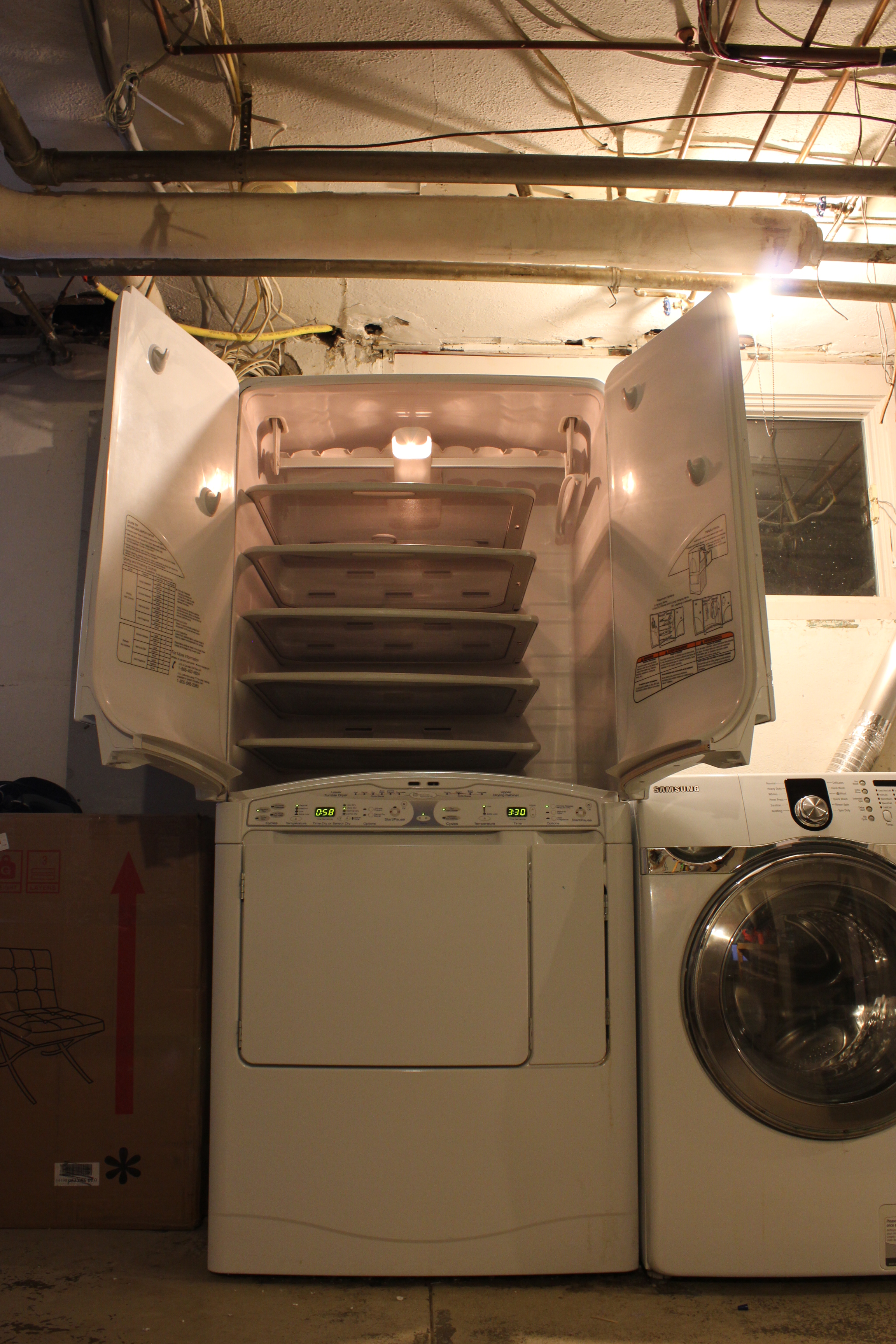 Maytag Neptune DC with Upper Drying Cabinet  