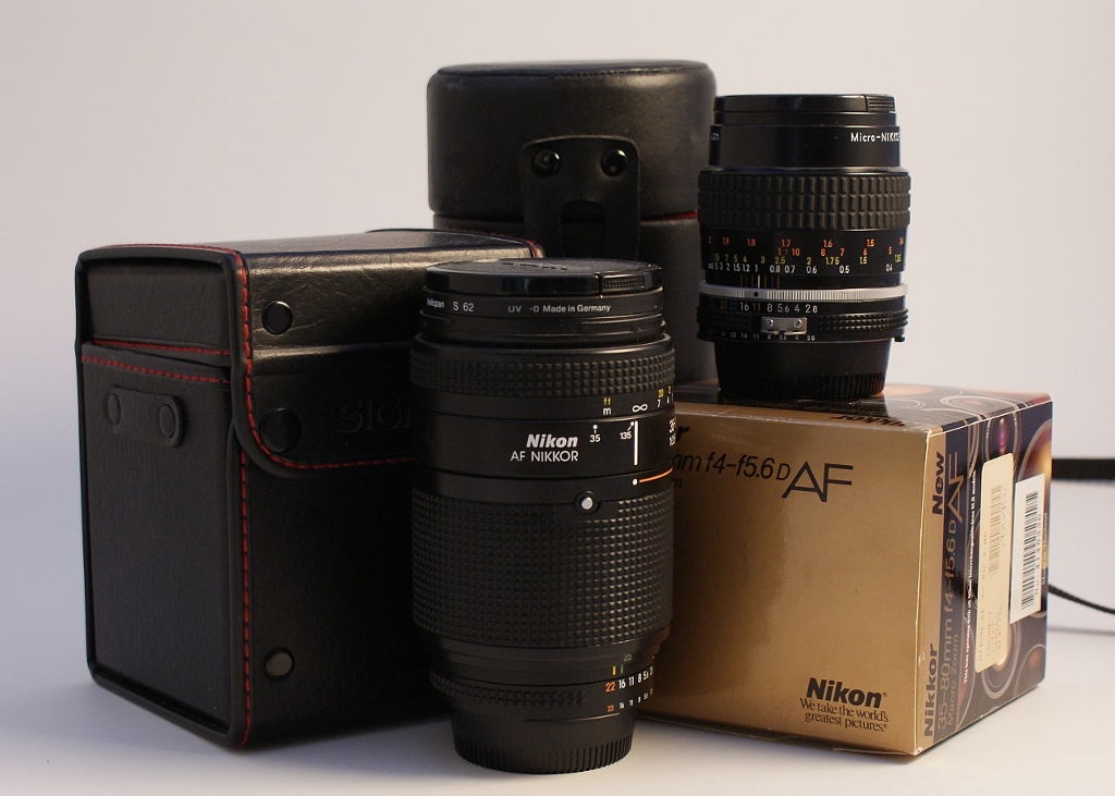 Group of Nikon / Nikkor Lenses