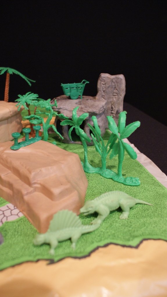 Vintage 1960s Marx Flintstones Playset