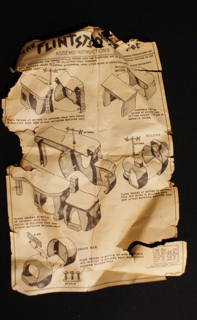 Vintage 1960s Marx Flintstones Playset