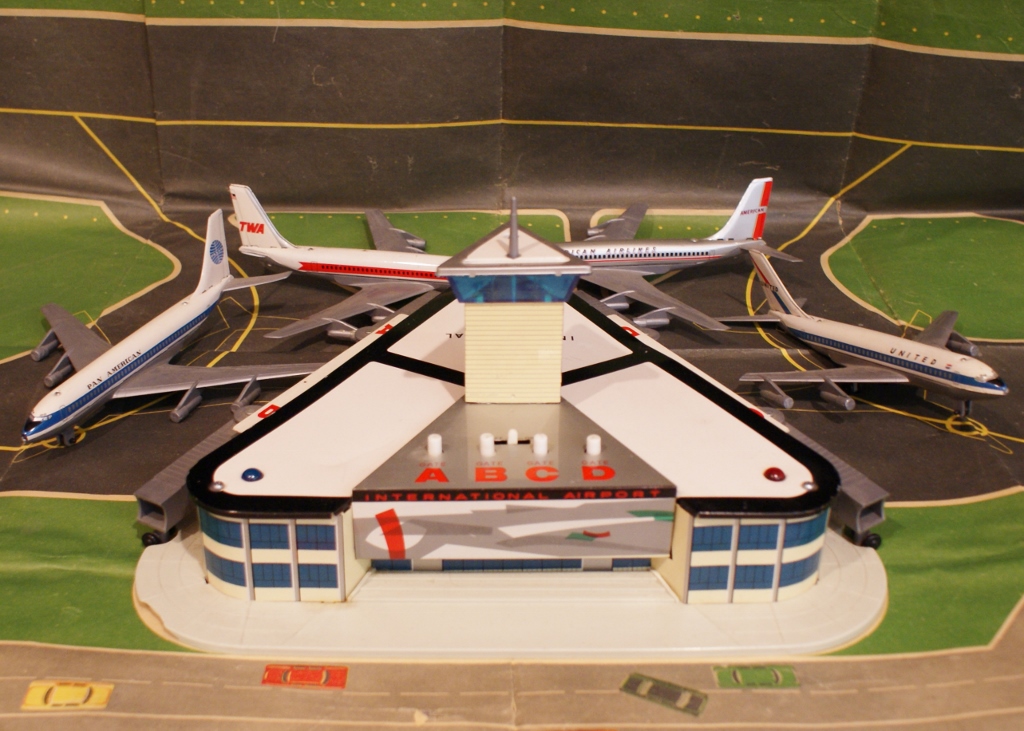 Vintage 1960s Era Tomy International Airport Playset