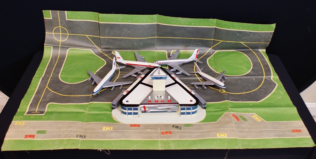 Vintage 1960s Era Tomy International Airport Playset