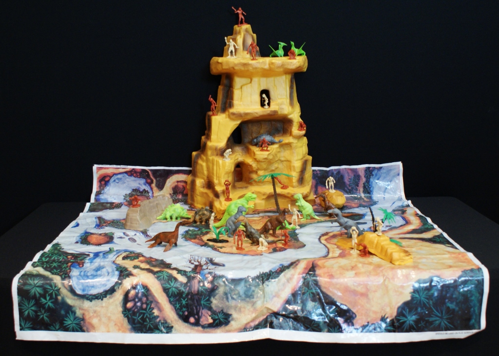 1960s Vintage Marx Prehistoric Mountain Playset