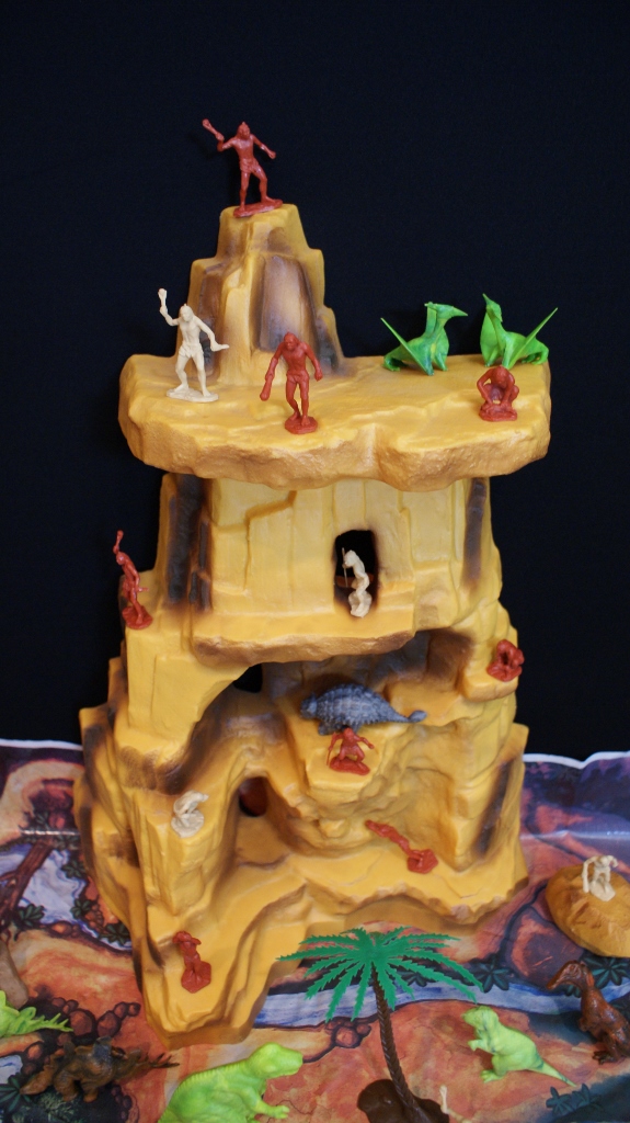 1960s Vintage Marx Prehistoric Mountain Playset