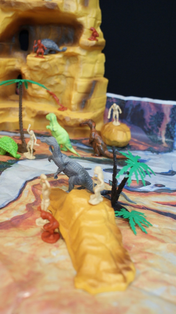 1960s Vintage Marx Prehistoric Mountain Playset