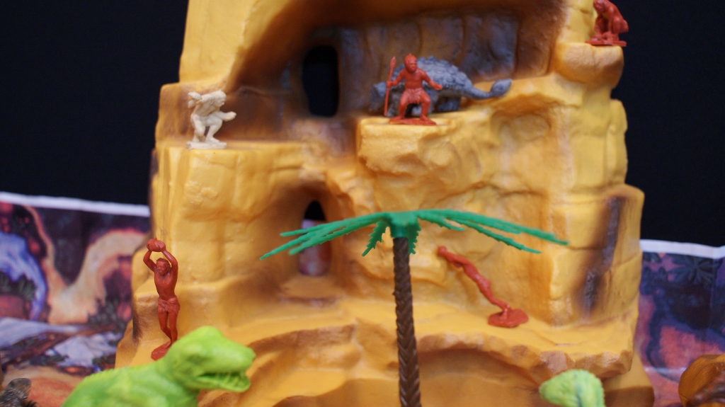 1960s Vintage Marx Prehistoric Mountain Playset