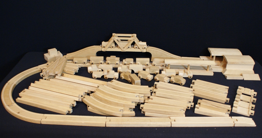 Vintage 1960s Era Playskool Skaneateles Train Set