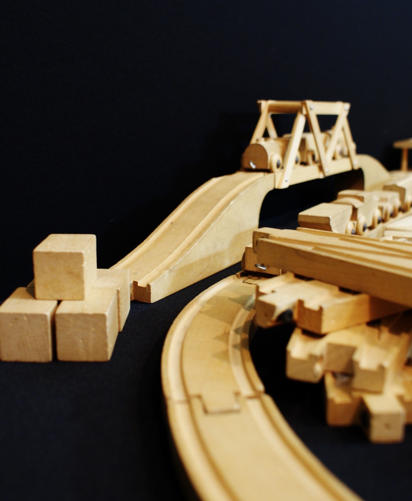 Vintage 1960s Era Playskool Skaneateles Train Set