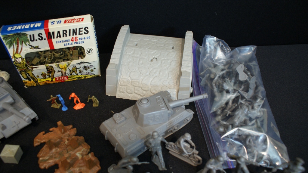 Vintage 1960s Era Marx Army Toys Lot