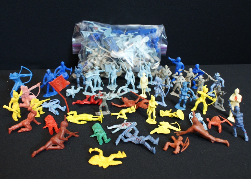 Vintage 1960s Civil War and Native American Figures