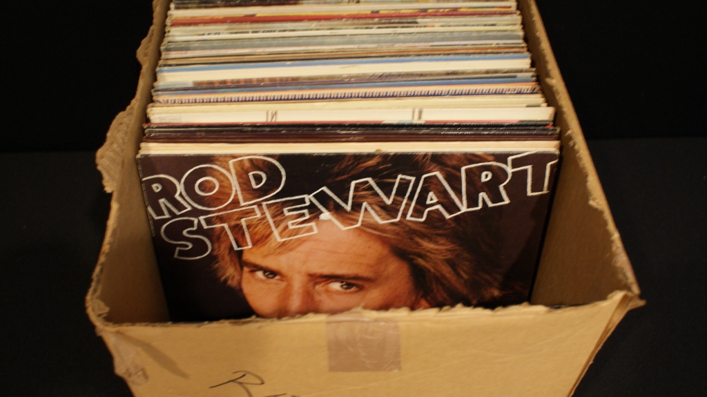Box of 67 Vintage Vinyl LPs