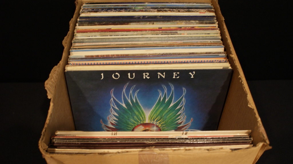 Box of 67 Vintage Vinyl LPs