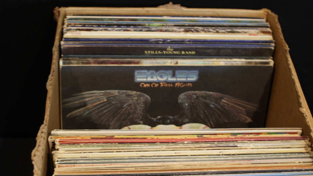 Box of 67 Vintage Vinyl LPs