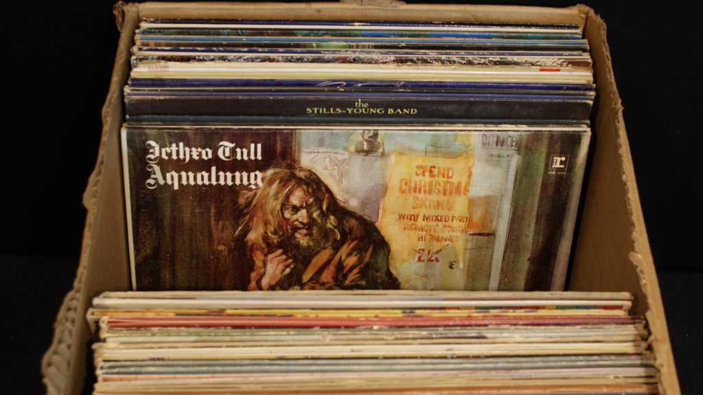 Box of 67 Vintage Vinyl LPs