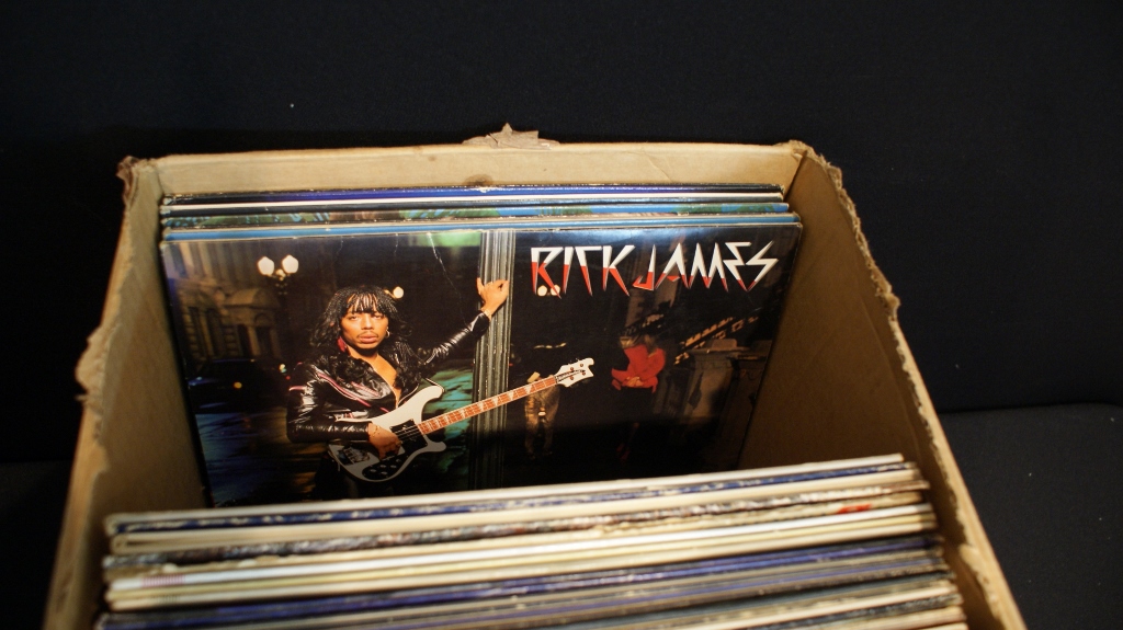 Box of 67 Vintage Vinyl LPs