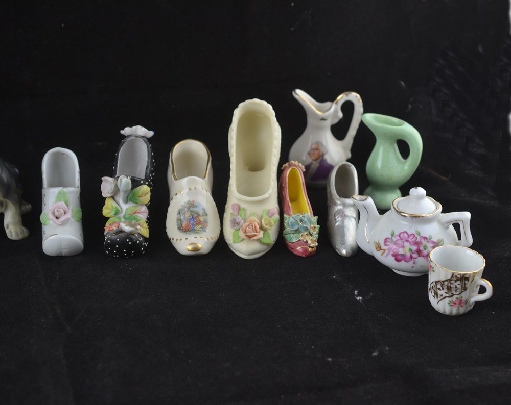 Vintage Porcelain Figurines, Shoes and More