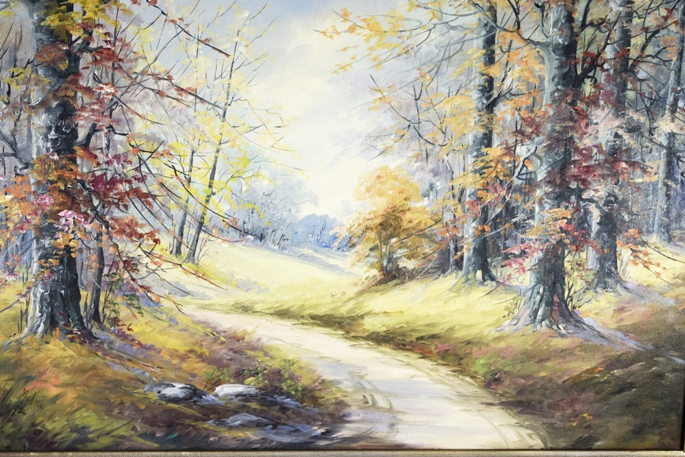 Original Landscape Painting, Signed J Michael and Dated 1954