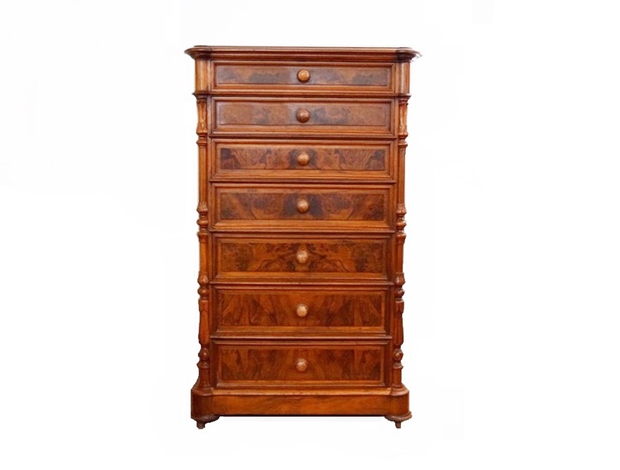 A 19th Century Renaissance Revival Tall Chest of Drawers