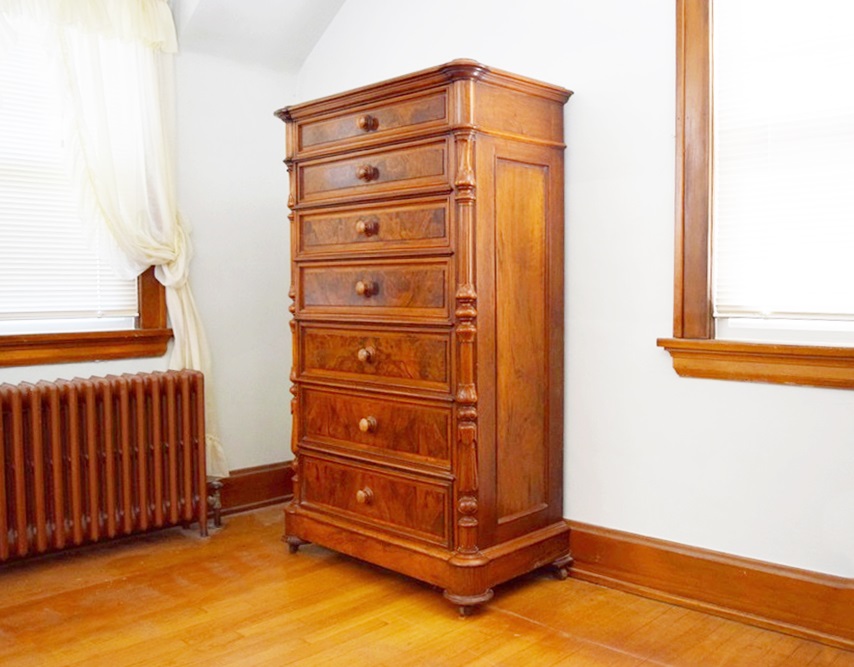 A 19th Century Renaissance Revival Tall Chest of Drawers