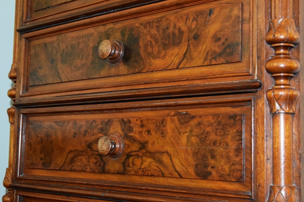 A 19th Century Renaissance Revival Tall Chest of Drawers