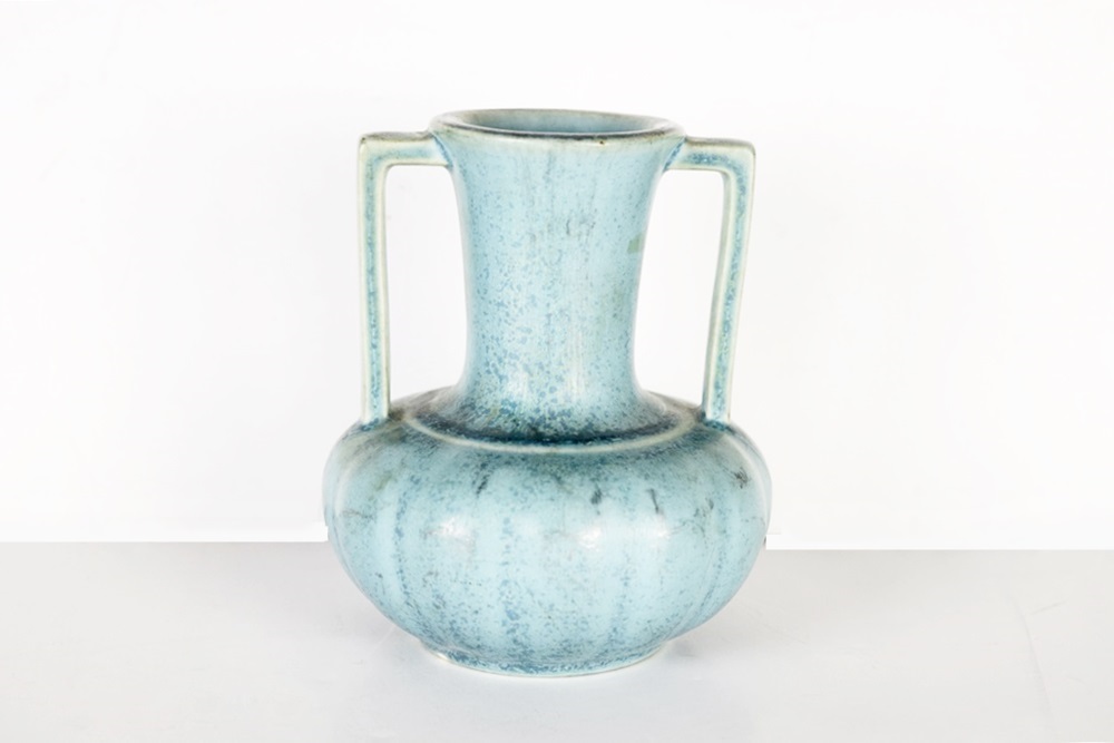 A Rookwood Mottled Turquoise Vase, Dated 1934 in Box with Booklet