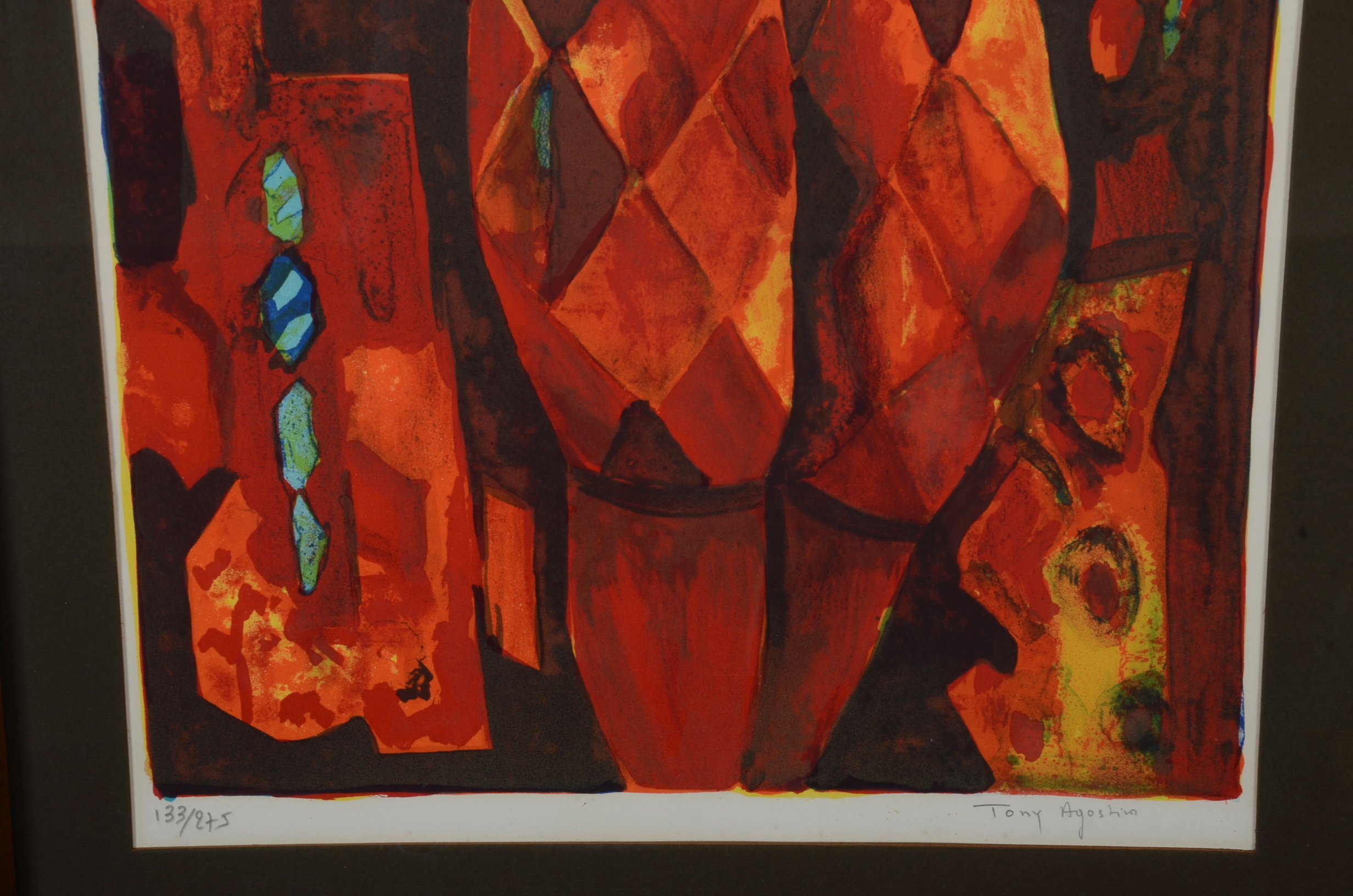 Pencil Signed Limited Edition Tony Agostini Stone Lithography 